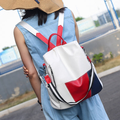 PU Leather Women Backpack