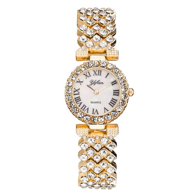 Fashion Ladies Quartz Diamond Wristwatch Elegant Female Bracelet