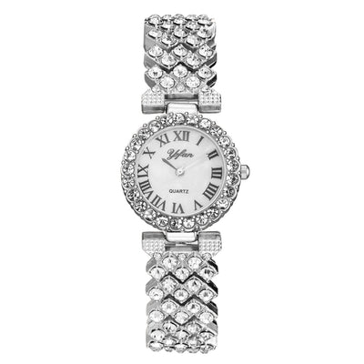 Fashion Ladies Quartz Diamond Wristwatch Elegant Female Bracelet