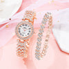 Fashion Ladies Quartz Diamond Wristwatch Elegant Female Bracelet