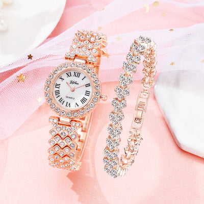 Fashion Ladies Quartz Diamond Wristwatch Elegant Female Bracelet